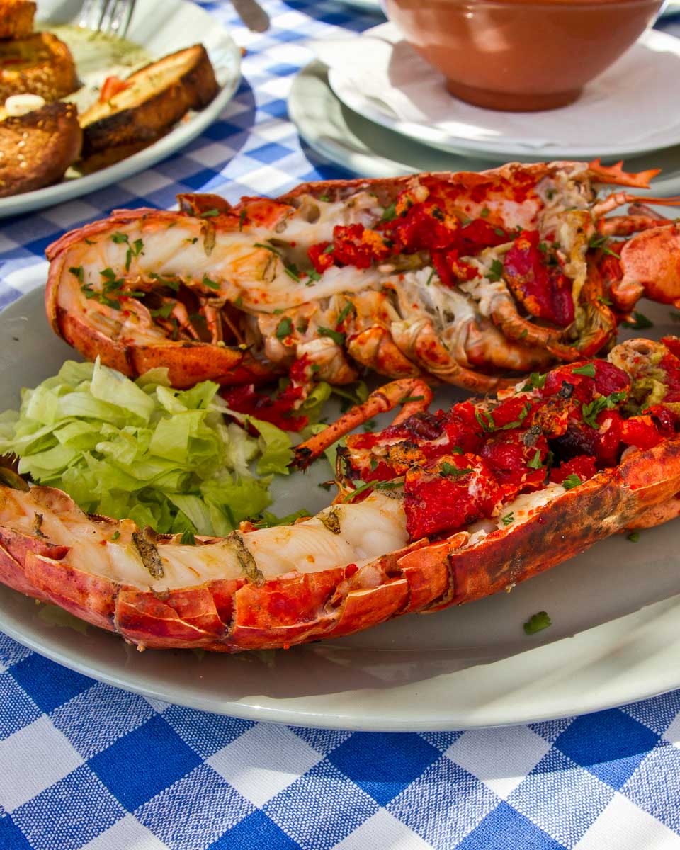 Fresh grilled lobster in Antigua and Barbuda
