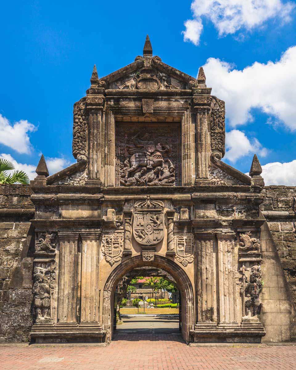 Main gate of Fort Santiago in Manila, Philippines