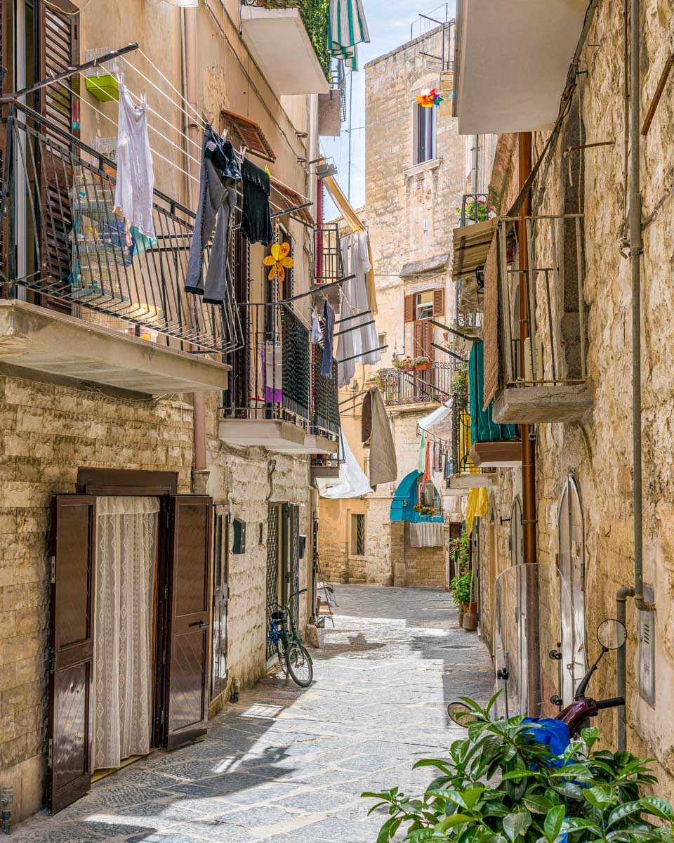 Old Town Bari near Puglia Italy