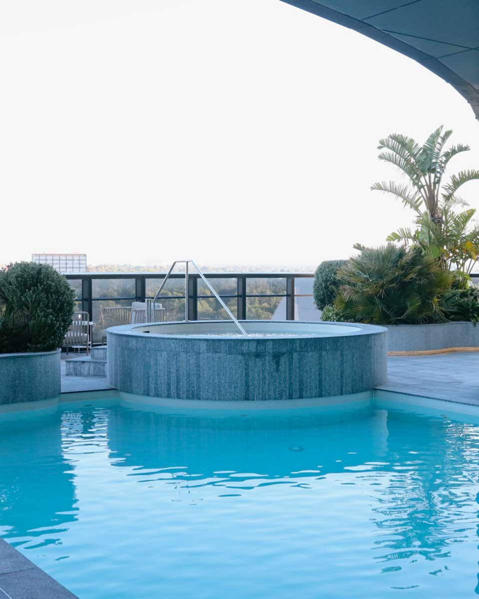 Outdoor pool at Eos by SkyCity in Adelaide