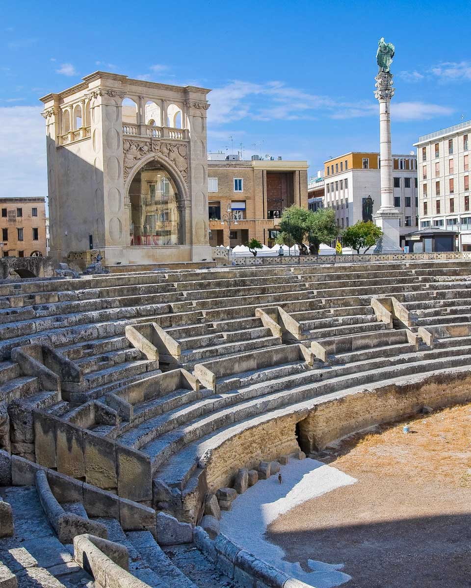 Roman Amphitheatre in Lecce Puglia Italy