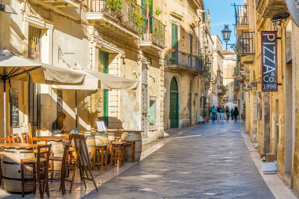 Scenic view of Lecce in Puglia Italy