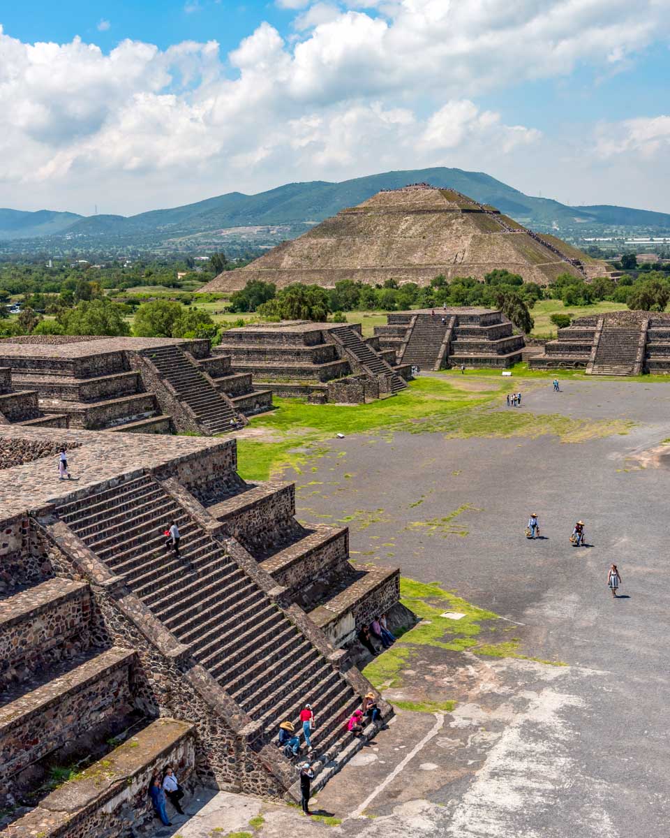Teotihuacan-temples seen on a tour from Mexico City Mexico
