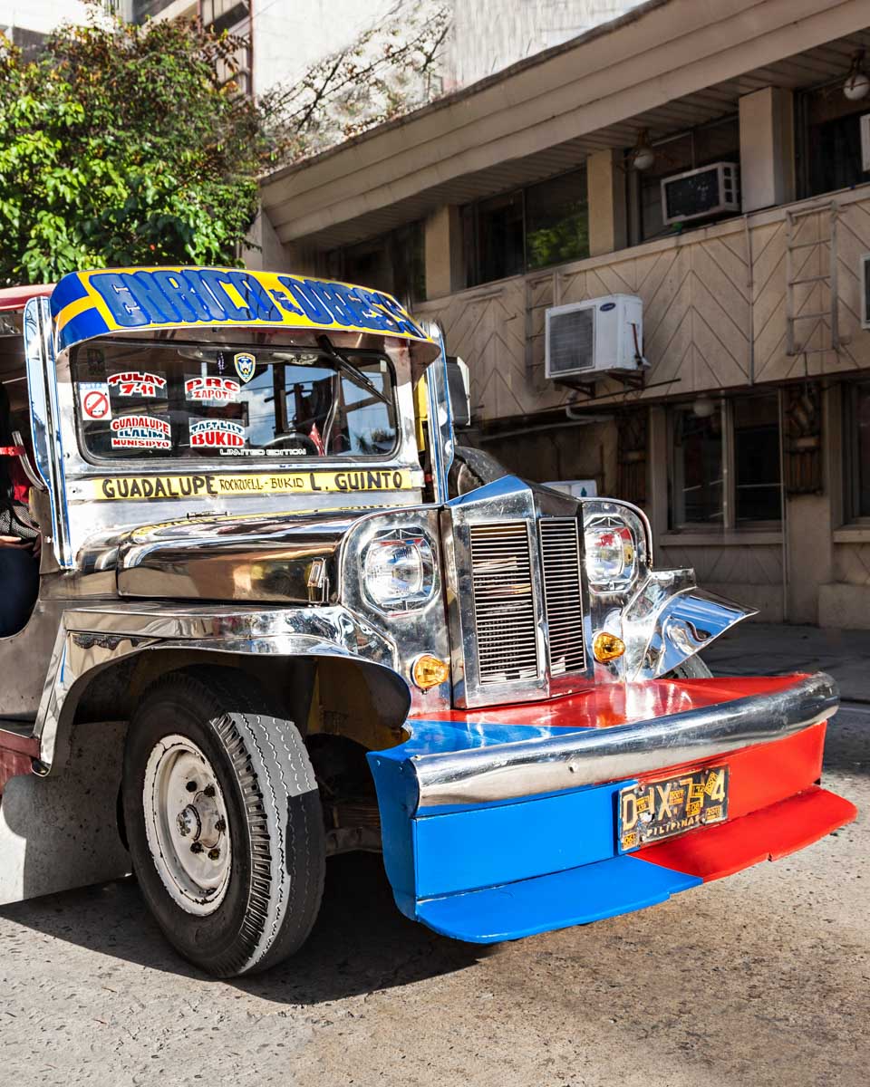 The jeepney we rode in on a tour from Manilla