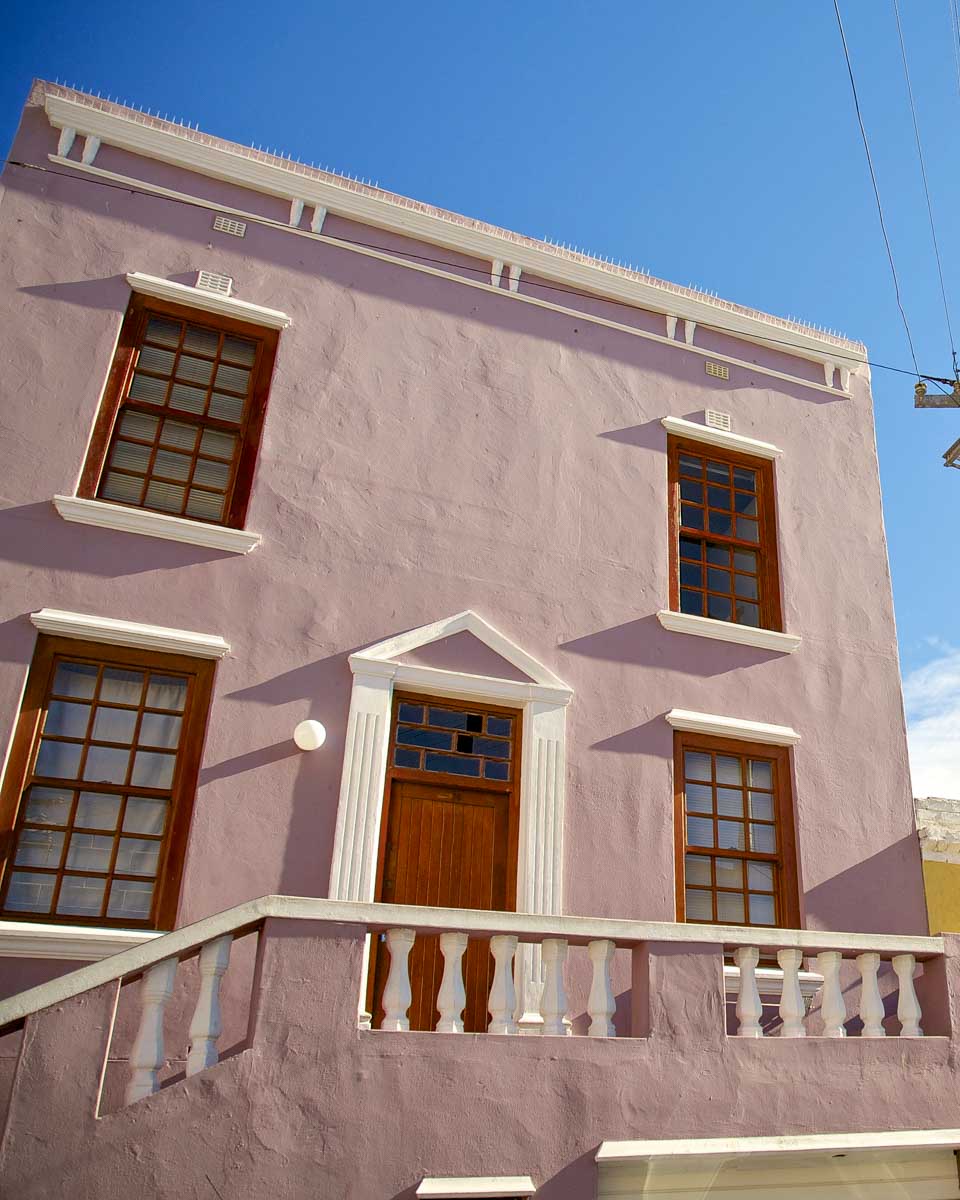 A pastel colored house seen near De Waterkant in Cape Town South Africa (1)