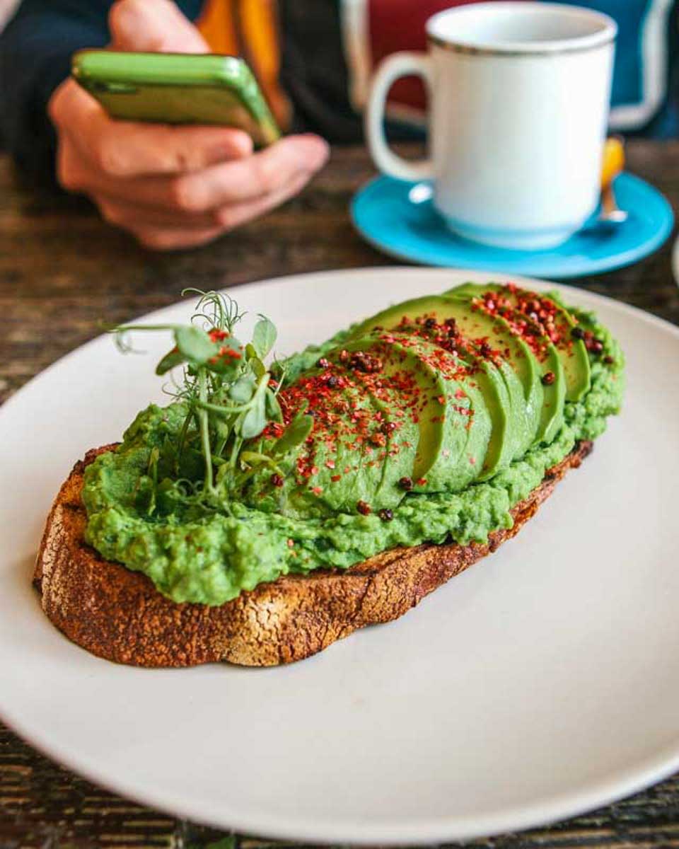 Avocado-toast-eaten-for-lunch-in-Adelaide