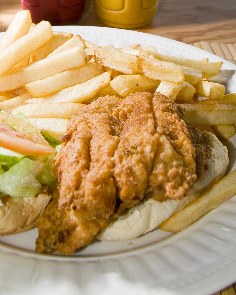 Flying fish eaten on a food tour in Barbados