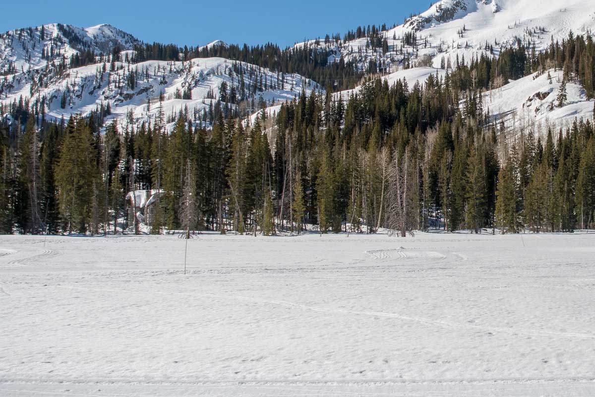 Lost Lake Park in Whistler Canada in winter
