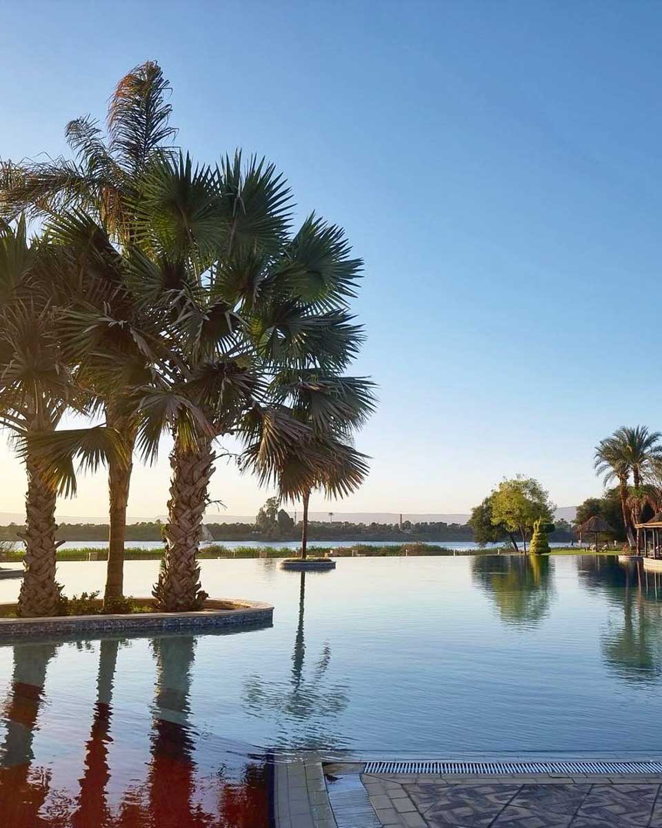 Pool area at Jolie Ville Hotel & Spa Kings Island Luxor