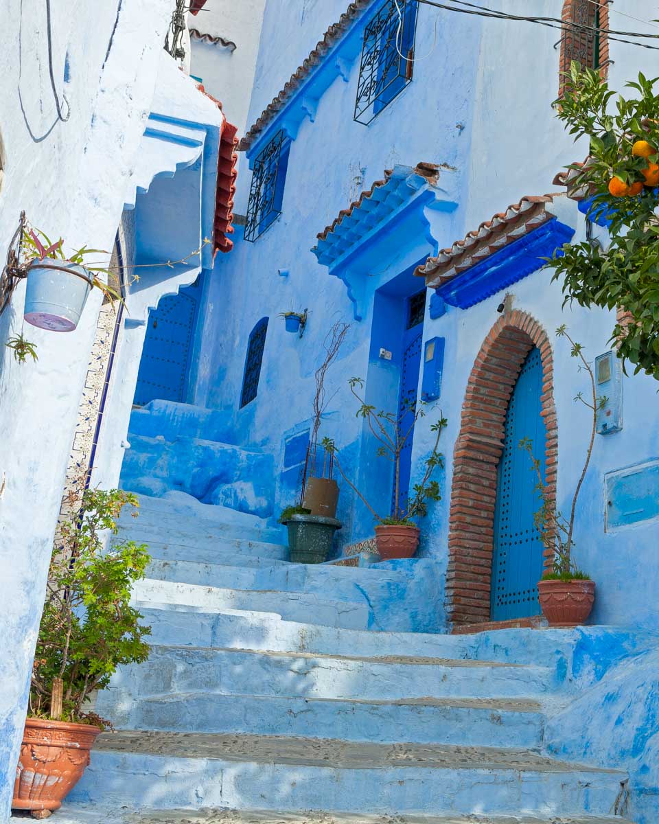 Street in Chefchaouen, Morocco on a tour from Fez (1)