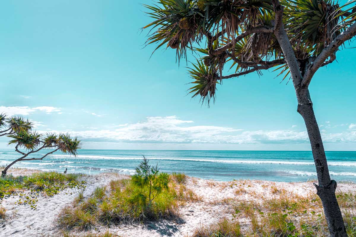 Surfers Paradise Beach seen on the Gold Coast Australia