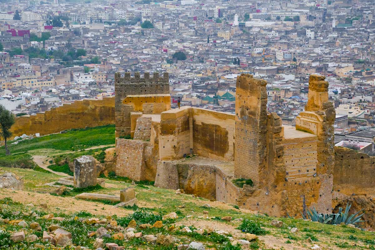 The Marinid Tombs or Merenid Tombs in Fez Morocco