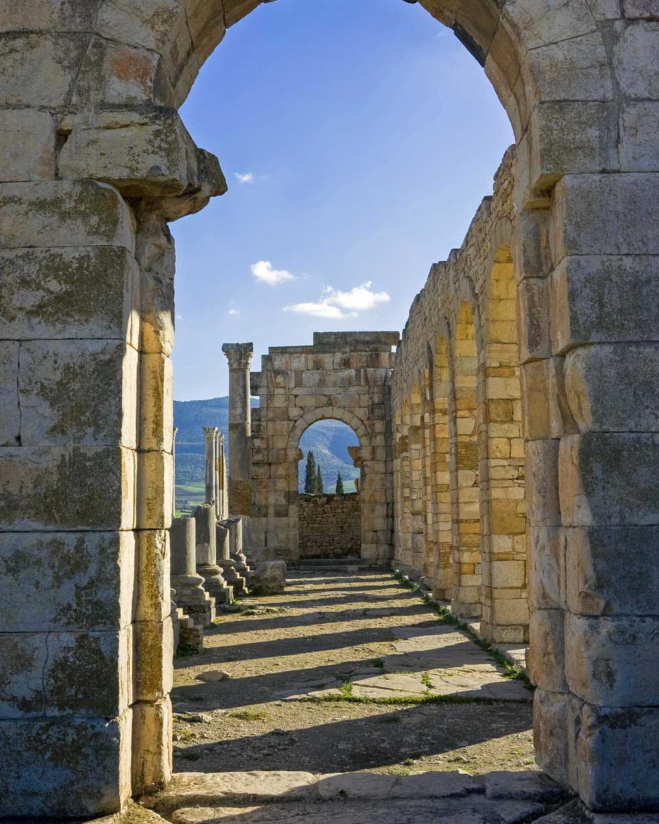The ruins of Volubilis in Morocco on a tour from Fez