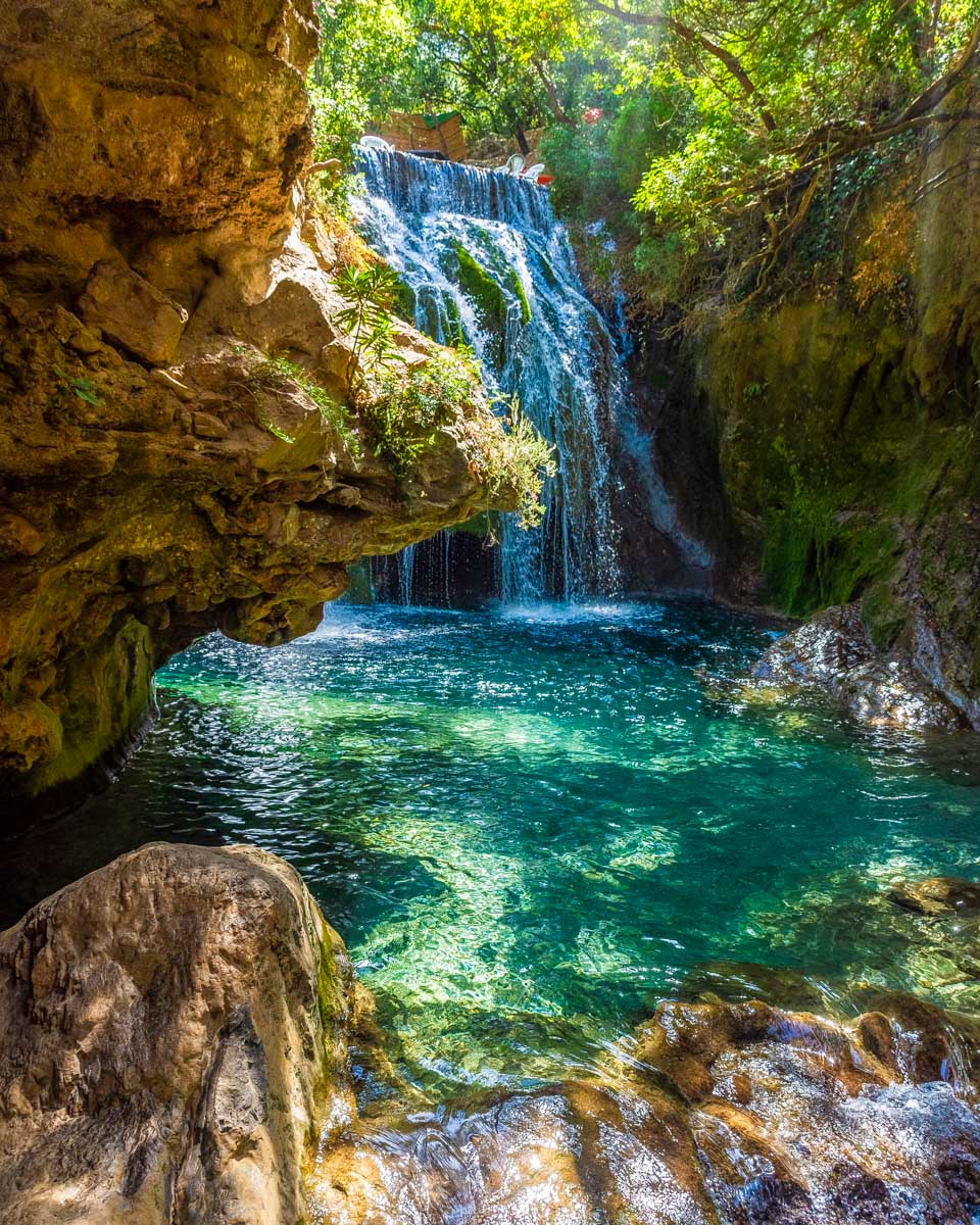 Waterfall of Akchour, Talassemtane National Park on a tour from Chefchaouen Morocco 1