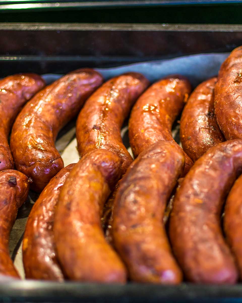 reindeer-sausage-eaten-on-a tour from Anchorage Alaska