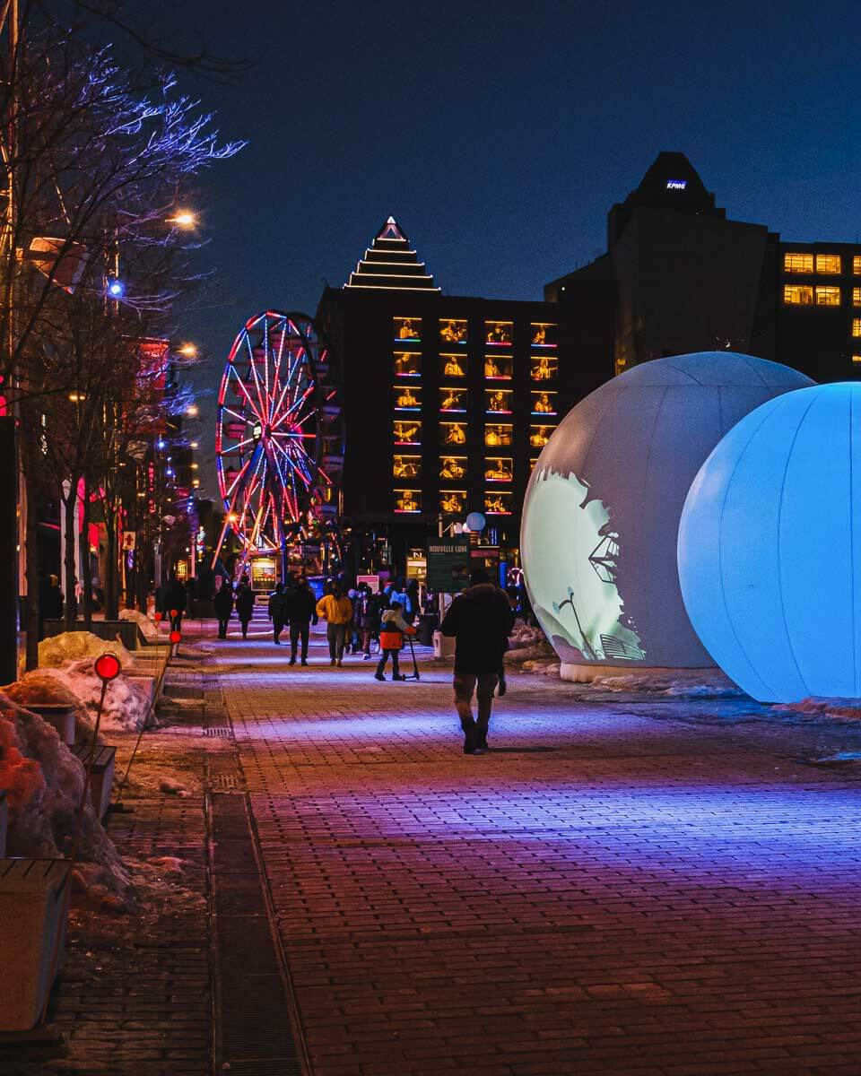 Montréal en Lumière in Montreal Quebec