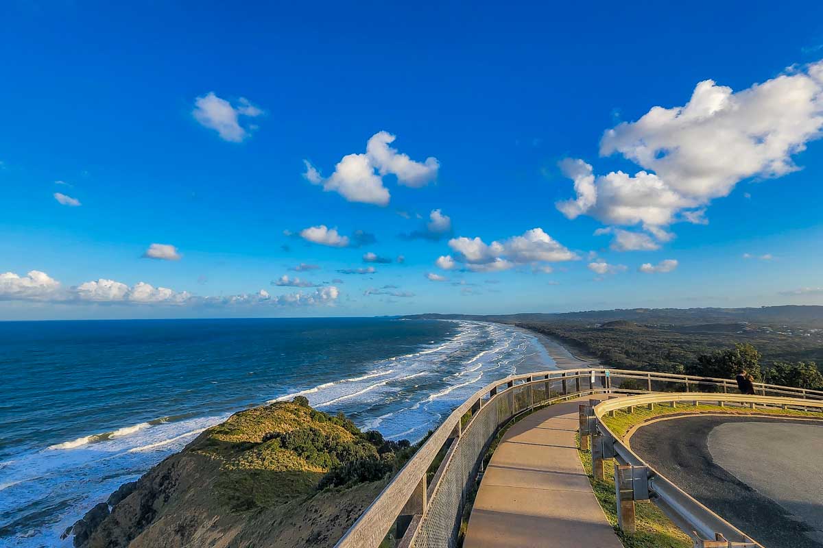 Scenic view of the beach near Byron Bay Australia