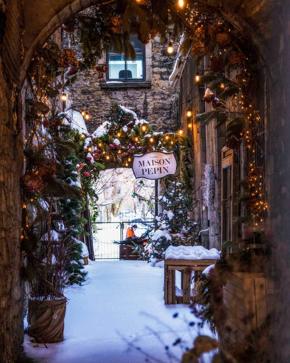 The Montreal Quebec Christmas Market