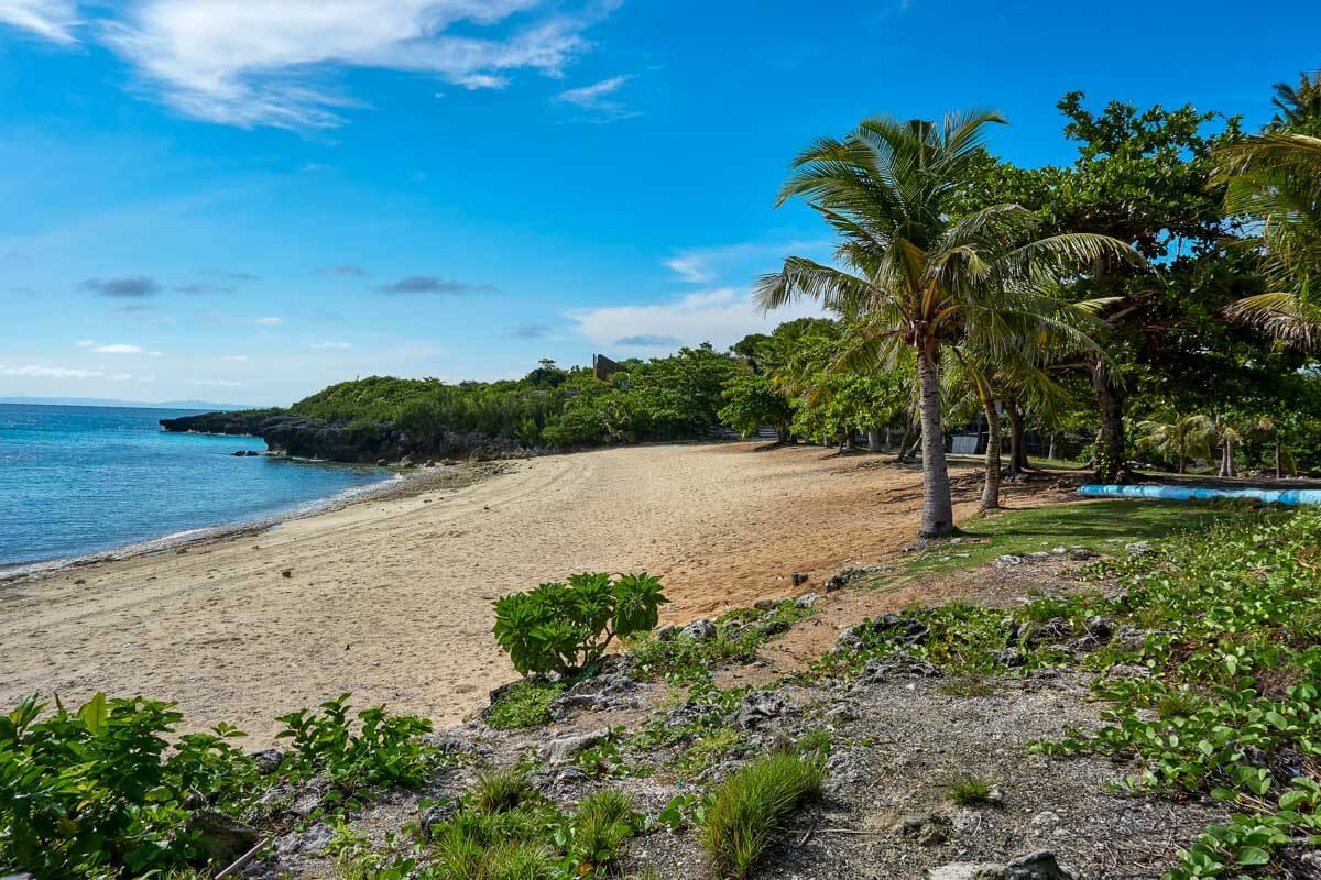 View of beach at Malapascua near Cebu Philippines