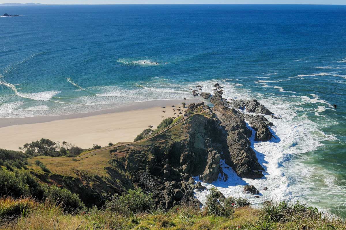 Wategos Beach view in Byron Bay Australia