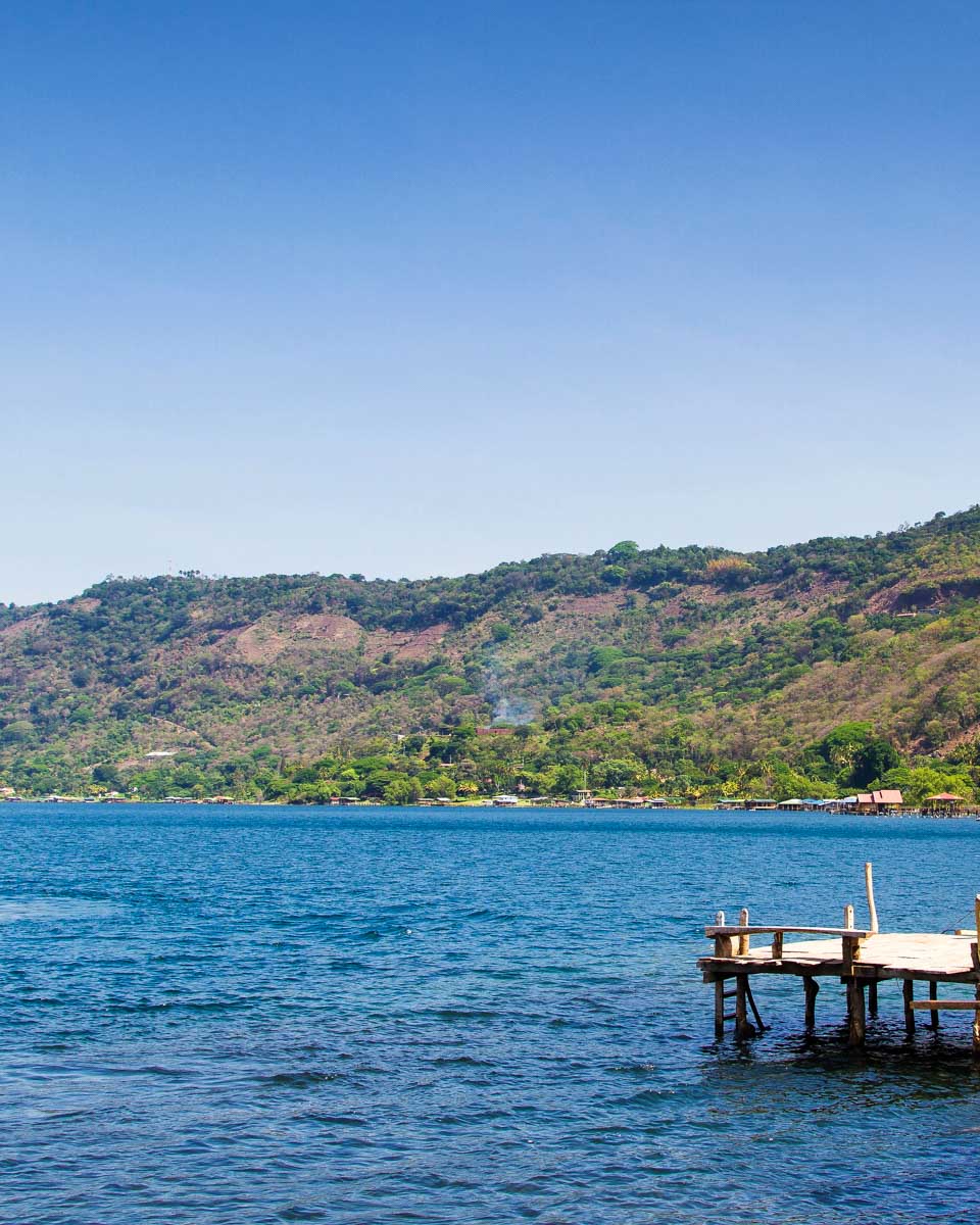 Lake Coatepeque seen on a hiking tour from San Salvador El Salvador
