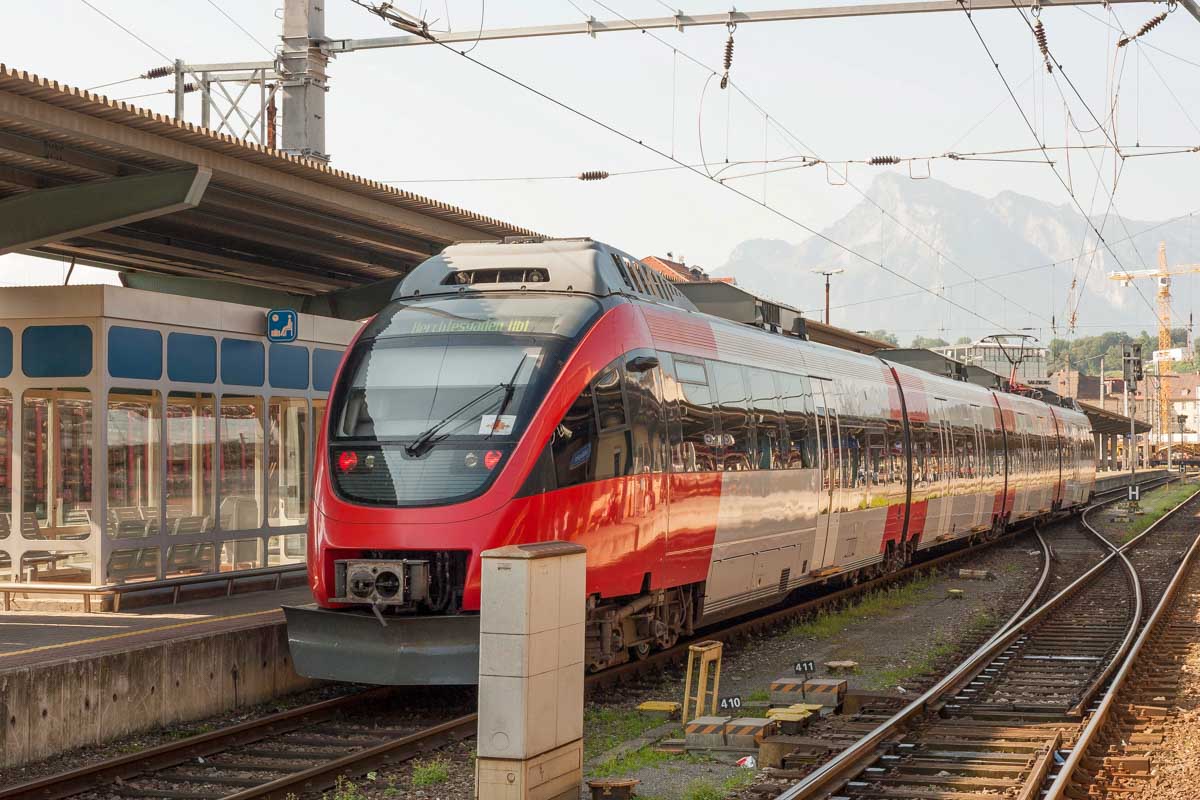 Salzburg Hauptbahnhof in Salzburg Austria