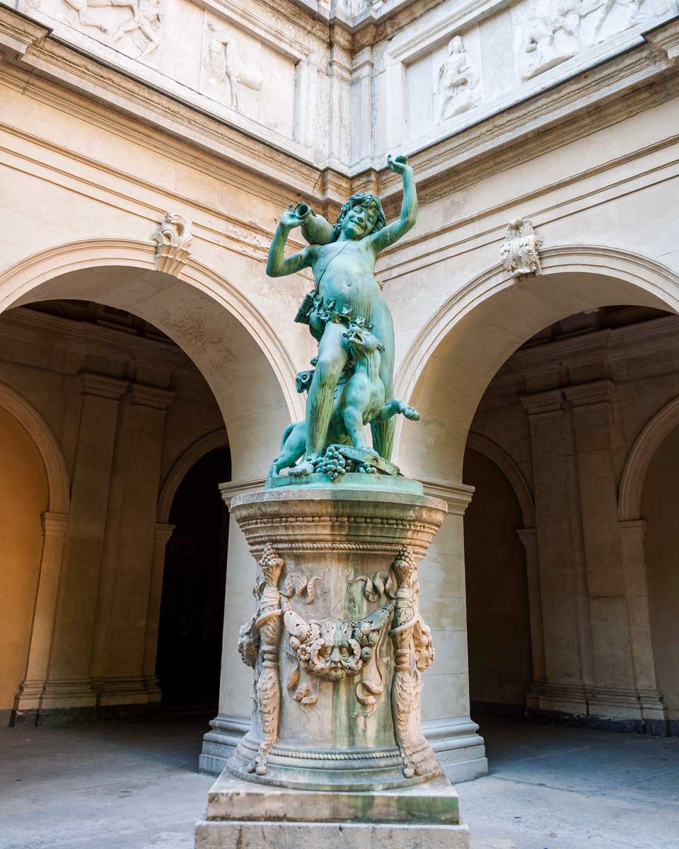 Sculpture in Museum of Fine Arts of Lyon, France