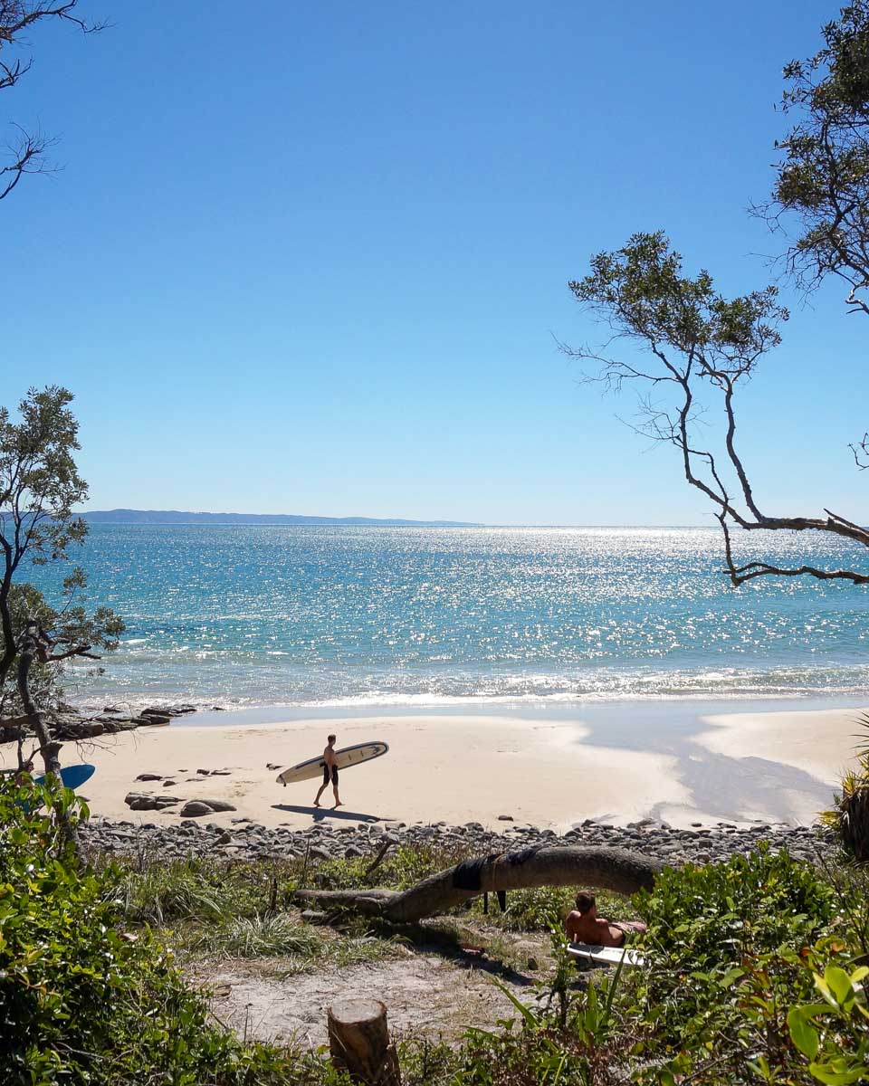 The Noosa Main Beach on the Sunshine Coast Australia