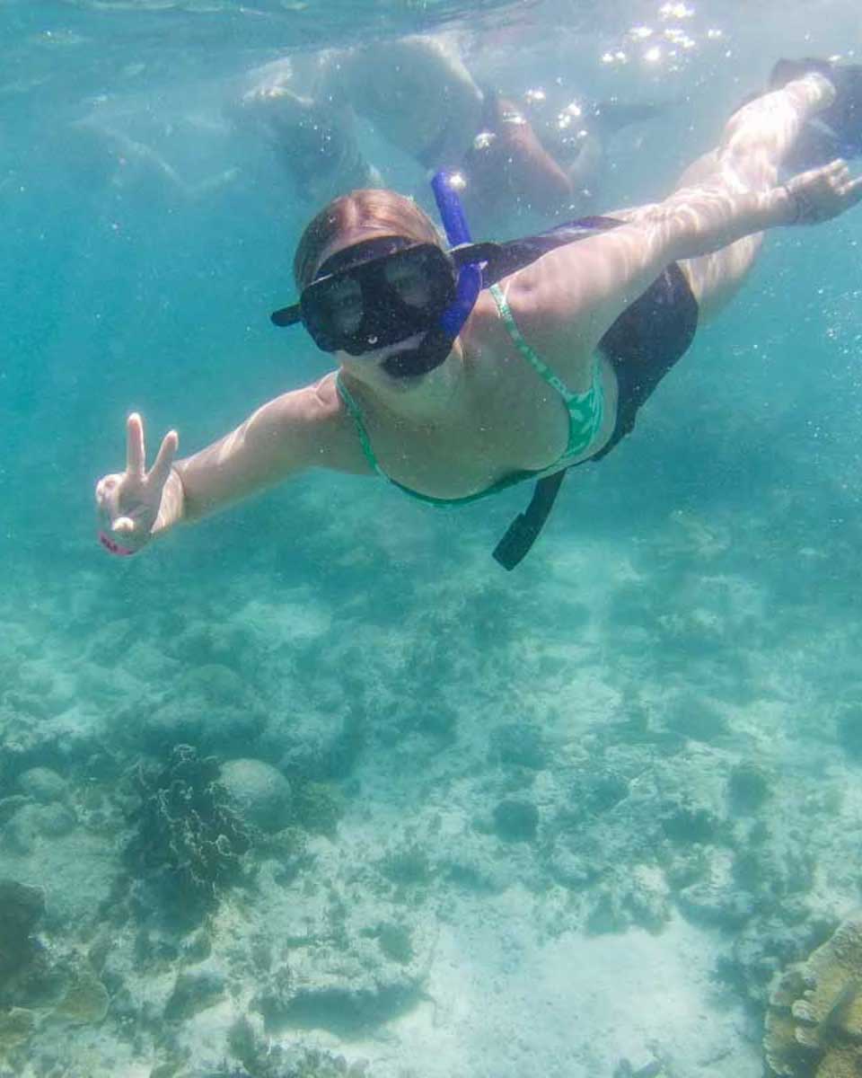Bailey-snorkeling-on-a-tour-of-Tayrona-from-Santa-Marta-Colombia