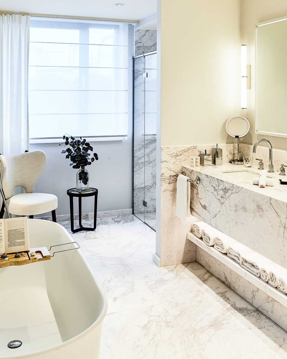 Bathroom in the room at Sofitel Brussels Europe