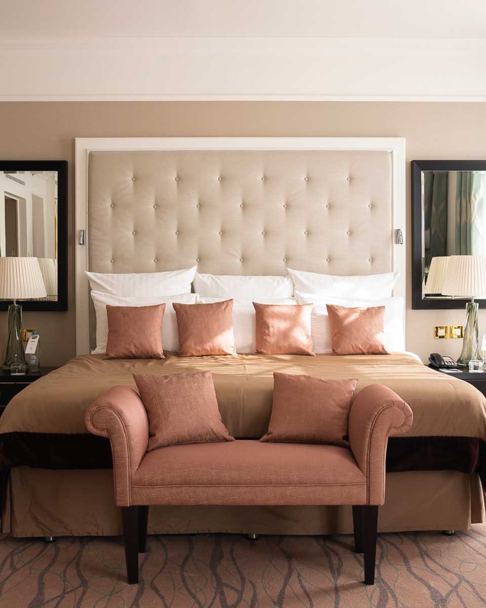 Comfy bed at the Steigenberger Icon Wiltcher's hotel in Brussels