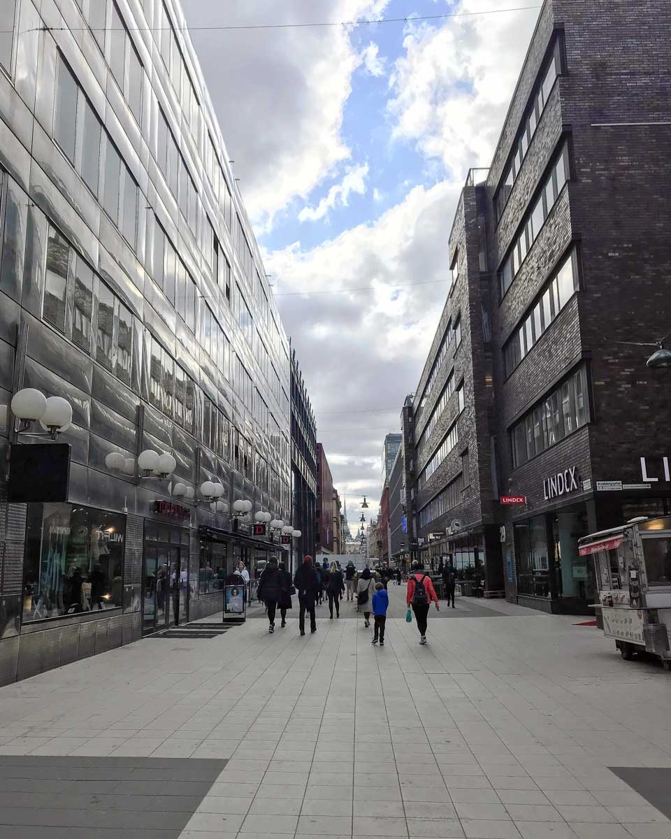 Drottninggatan-pedestrian-shopping-street-in-Stockholm-Sweden