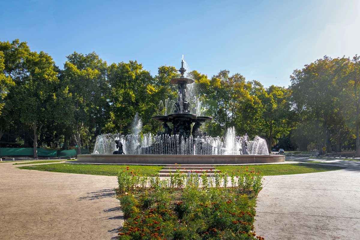 Fountain of the Continents at Parque General San Martín in Mendoza Argentina