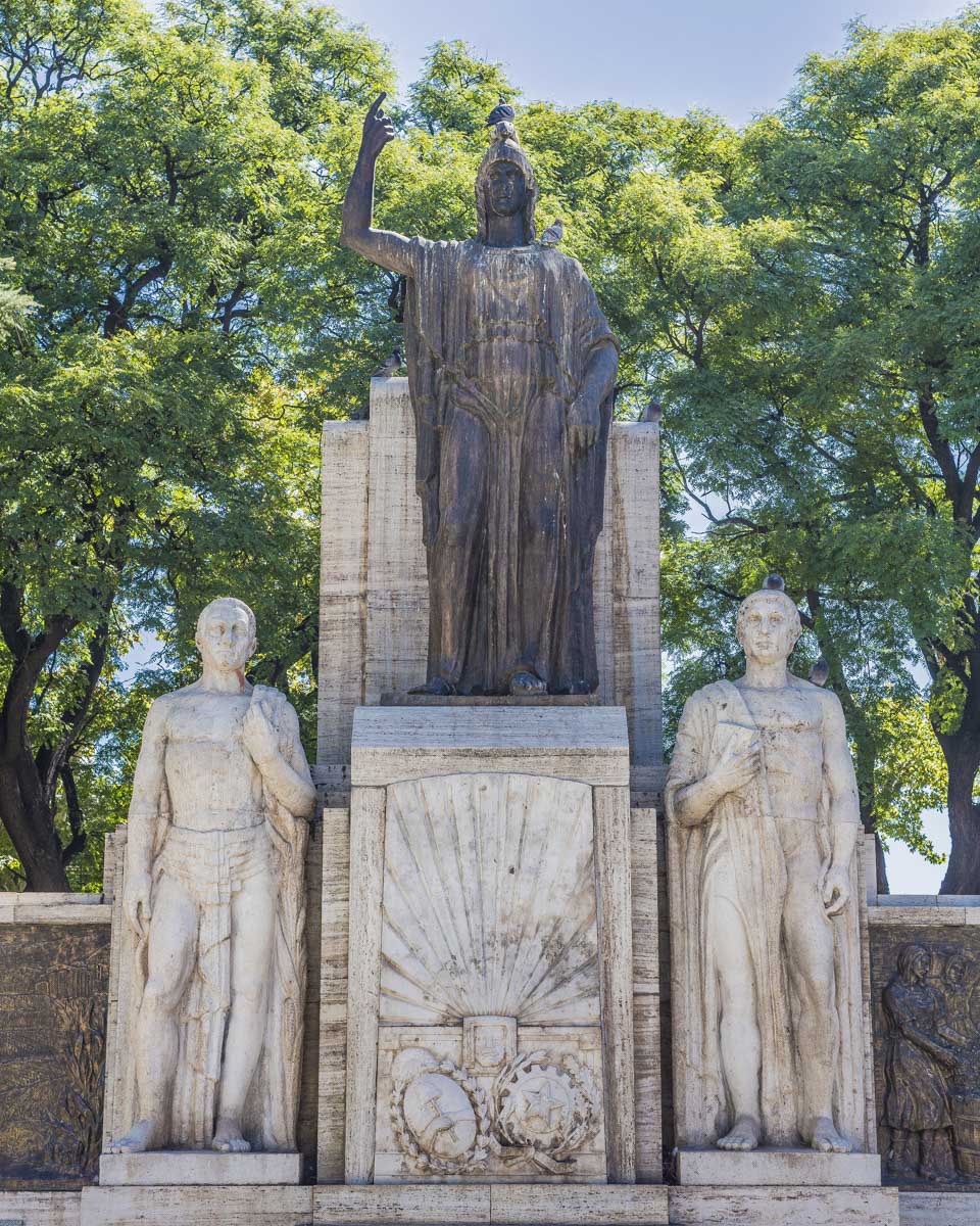 Italy Square (Plaza Italia) in Mendoza, Argentina