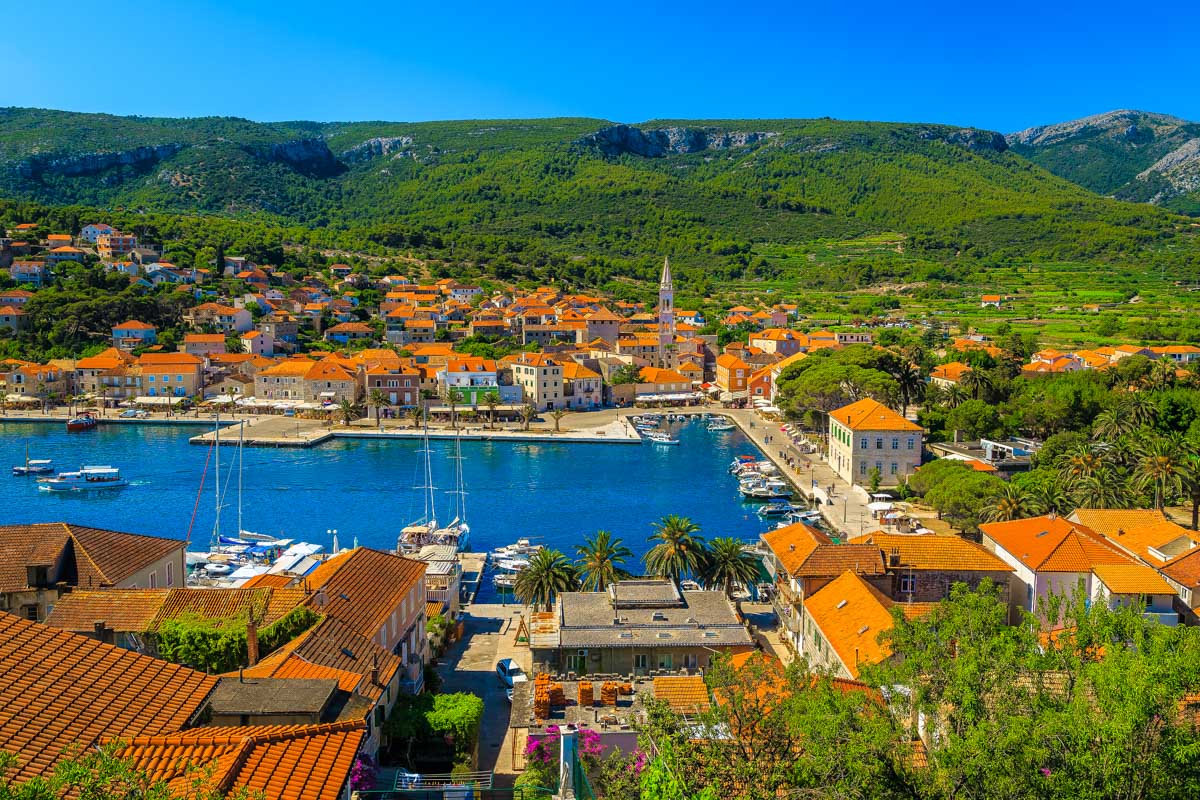 Port of Jelsa town on Hvar island, Croatia (1)