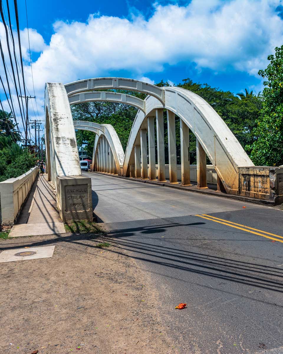 Rainbow Bridge in Haleiwa, Oahu, Hawaii
