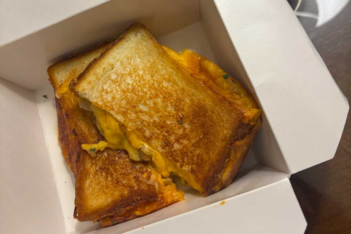 Sandwich eaten at Aloha Melt in Waikiki Oahu Hawaii